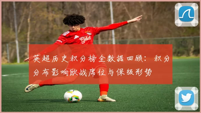 英超历史积分榜全数据回顾:积分分布影响欧战席位与保级形势